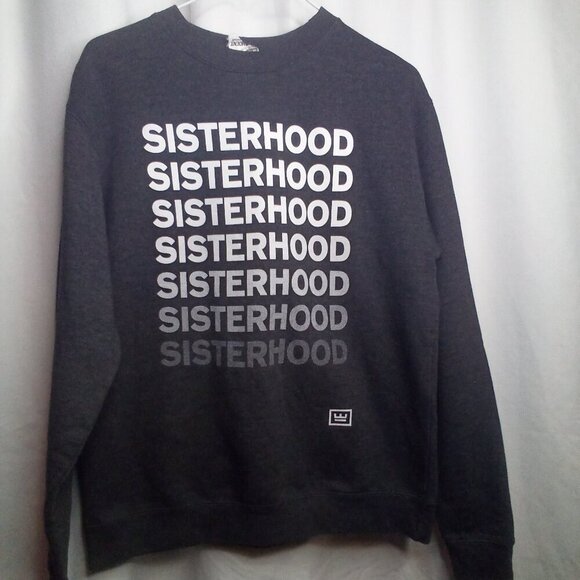 Sisterhood Sweatshirt S Women Long Sleeve Dark Gray - Picture 1 of 13